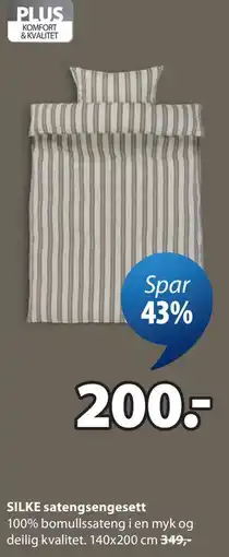 JYSK SILKE satengsengesett tilbud