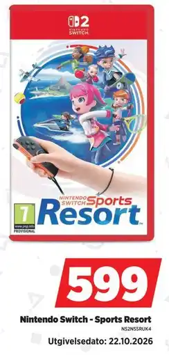 POWER Nintendo Switch - Sports Resort tilbud