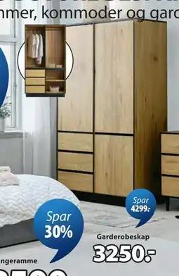 JYSK Garderobeskap tilbud