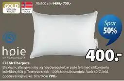 JYSK CLEAN fiberpute tilbud