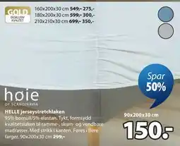JYSK HELLE jerseystretchlaken tilbud