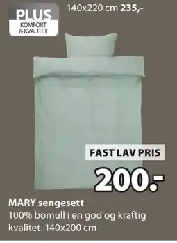 JYSK MARY sengesett tilbud