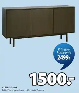 JYSK ALSTED skjenk tilbud