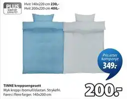 JYSK TINNE kreppsengesett tilbud