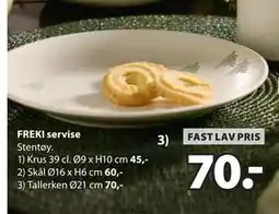 JYSK FREKI servise Tallerken tilbud