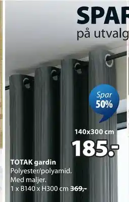 JYSK TOTAK gardin tilbud