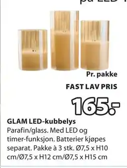 JYSK GLAM LED-kubbelys tilbud