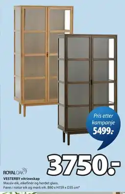 JYSK VESTERBY vitrineskap tilbud