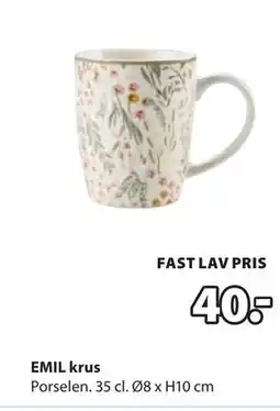 JYSK EMIL krus tilbud