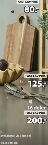 JYSK SIGVART skjærebrett tilbud