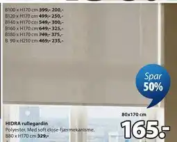 JYSK HIDRA rullegardin tilbud