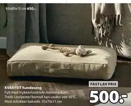 JYSK KVARTSIT hundeseng tilbud