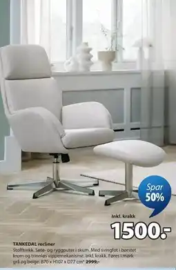 JYSK TANKEDAL recliner tilbud