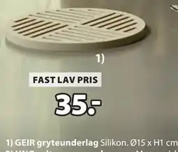 JYSK GEIR gryteunderlag tilbud
