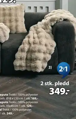 JYSK KORNVALMUE pledd tilbud