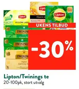 Jacobs Lipton/Twinings te tilbud