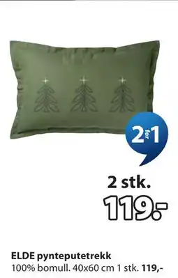 JYSK ELDE pynteputetrekk tilbud