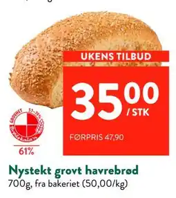 Jacobs Nystekt grovt havrebrød tilbud