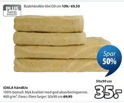 JYSK IDALA håndkle tilbud