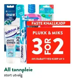 Jacobs All tannpleie tilbud
