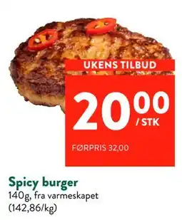 Jacobs Spicy burger tilbud
