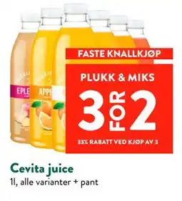 Jacobs Cevita juice tilbud