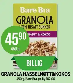 Kiwi GRANOLA HASSELNØTT&KOKOS tilbud