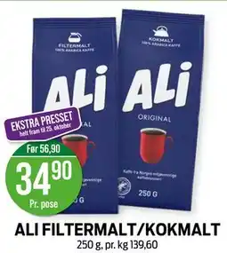 Kiwi ALI FILTERMALT/KOKMALT tilbud