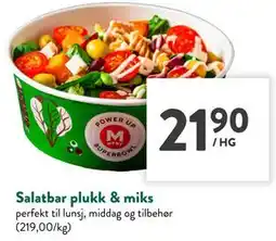 Jacobs Salatbar plukk & miks tilbud