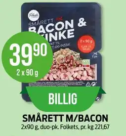 Kiwi SMÅRETT M/BACON tilbud