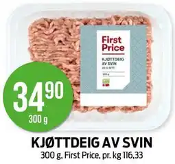 Kiwi KJØTTDEIG AV SVIN tilbud