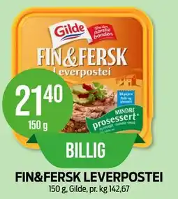 Kiwi FIN&FERSK LEVERPOSTEI tilbud
