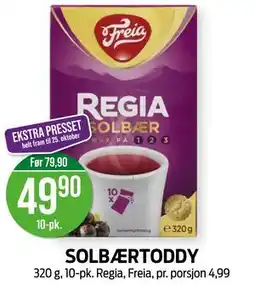 Kiwi SOLBÆRTODDY tilbud