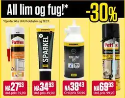 Europris All lim og fug tilbud