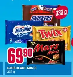 Europris SJOKOLADE MINIS tilbud