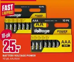 Europris BATTERI VOLTAGE POWER tilbud