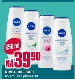 Europris NIVEA DUSJSÅPE tilbud