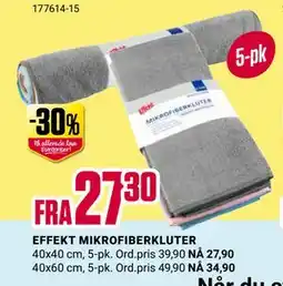 Europris EFFEKT MIKROFIBERKLUTER tilbud