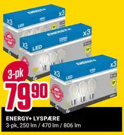 Europris ENERGY+ LYSPÆRE tilbud