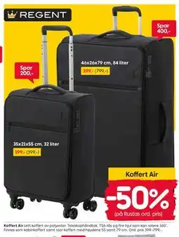 Rusta Koffert Air tilbud
