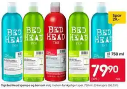 Rusta Tigi Bed Head sjampo og balsam tilbud