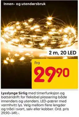 Rusta Lysslynge Sirlig tilbud