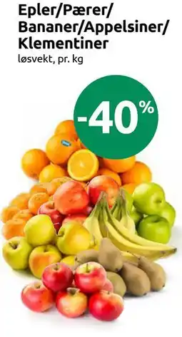 Joker Epler/Pærer/ Bananer/Appelsiner/ Klementiner tilbud