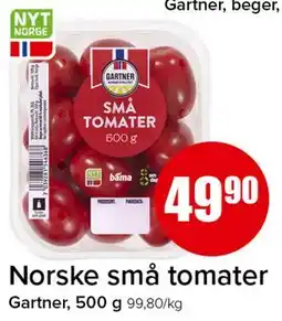 Spar Norske små tomater tilbud