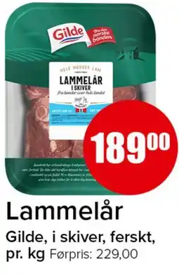 Spar Lammelår tilbud