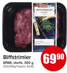 Spar Biffstrimler tilbud