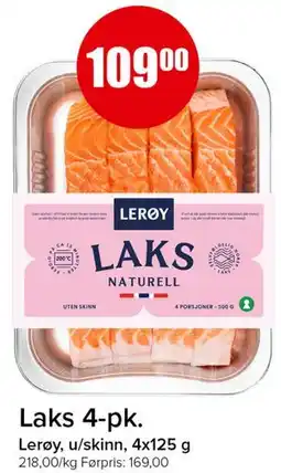 Spar Laks 4-pk tilbud
