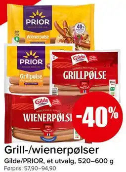 Spar Grill-/wienerpølser tilbud