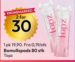 Gigaboks Bomullspads 80 stk tilbud