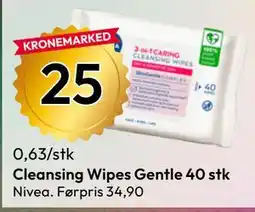 Gigaboks Cleansing Wipes Gentle 40 stk tilbud